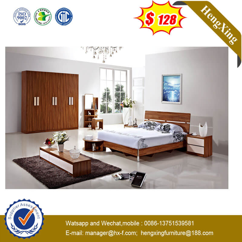  Modern Bedroom Queen Size Bed Home Furniture With Metal Leg