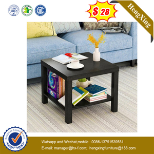 Black Color Wooden Office Home Living Room Coffee Table