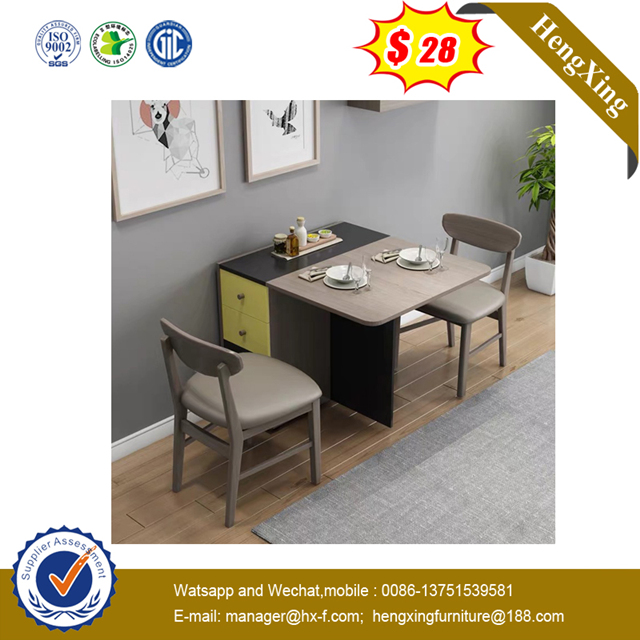 Luxury Gold Stainless Steel Mirrored Tempered Glass Top Dining Table Furniture set