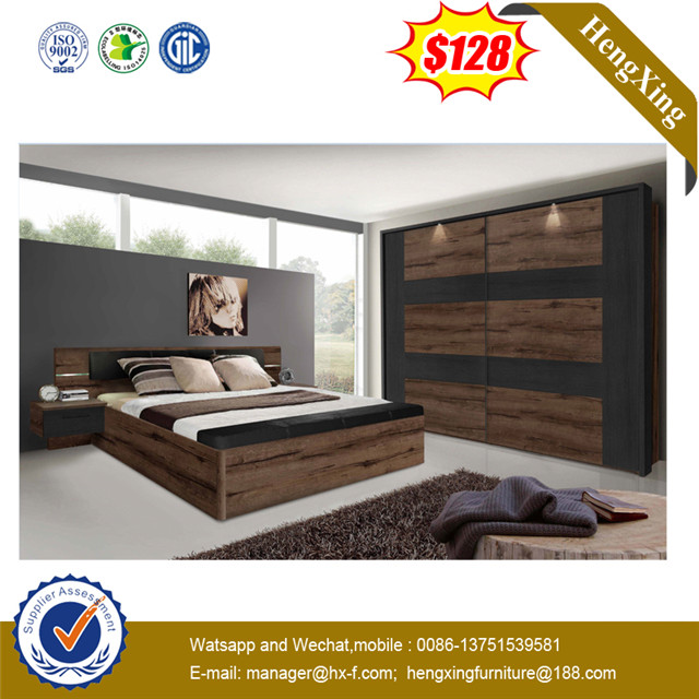 King Size Bed Wooden MDF Home Hotel Modern Bedroom Furniture