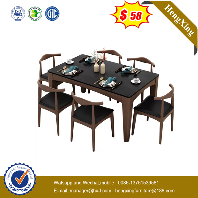 Small Size MDF Veneer Apartment Furniture Dining Table 