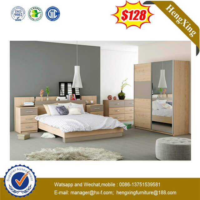 Fashion Wooden Loft Storage Use Bedroom Furniture King Size Bed