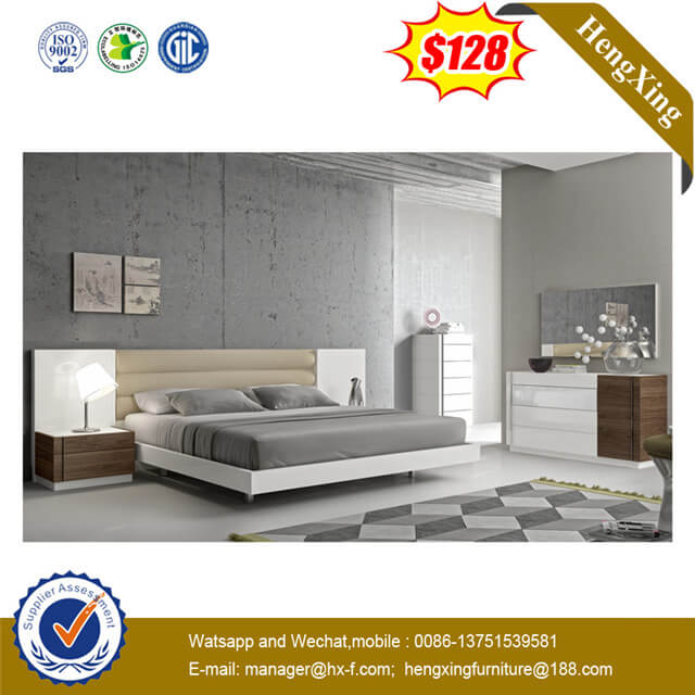 Economical Modern Hotel Used Furniture 1.8m Master Double Bed Bedroom Set