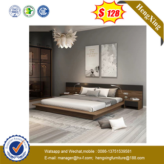 LongJiang No MOQ Dirty Proof New Design Darke Melamine Double Bed 