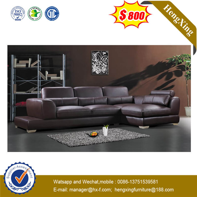 Popular Modern Living Room Leisure Classic Design Vintage Leather Sectional Sofa Set
