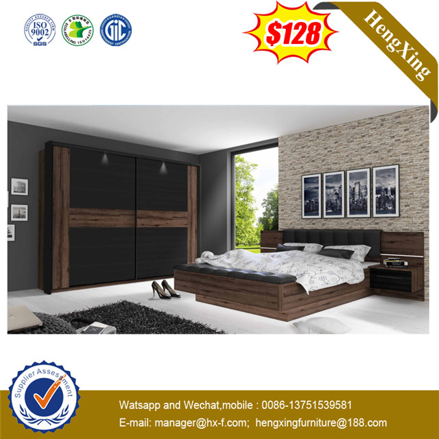 Modern King Size Wooden MDF Home Hotel Bedroom Lingving Room Queen Bed 