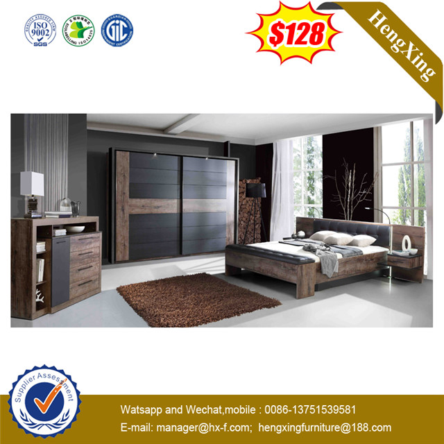 Modern King Size Wooden MDF Home Hotel Bedroom Beds