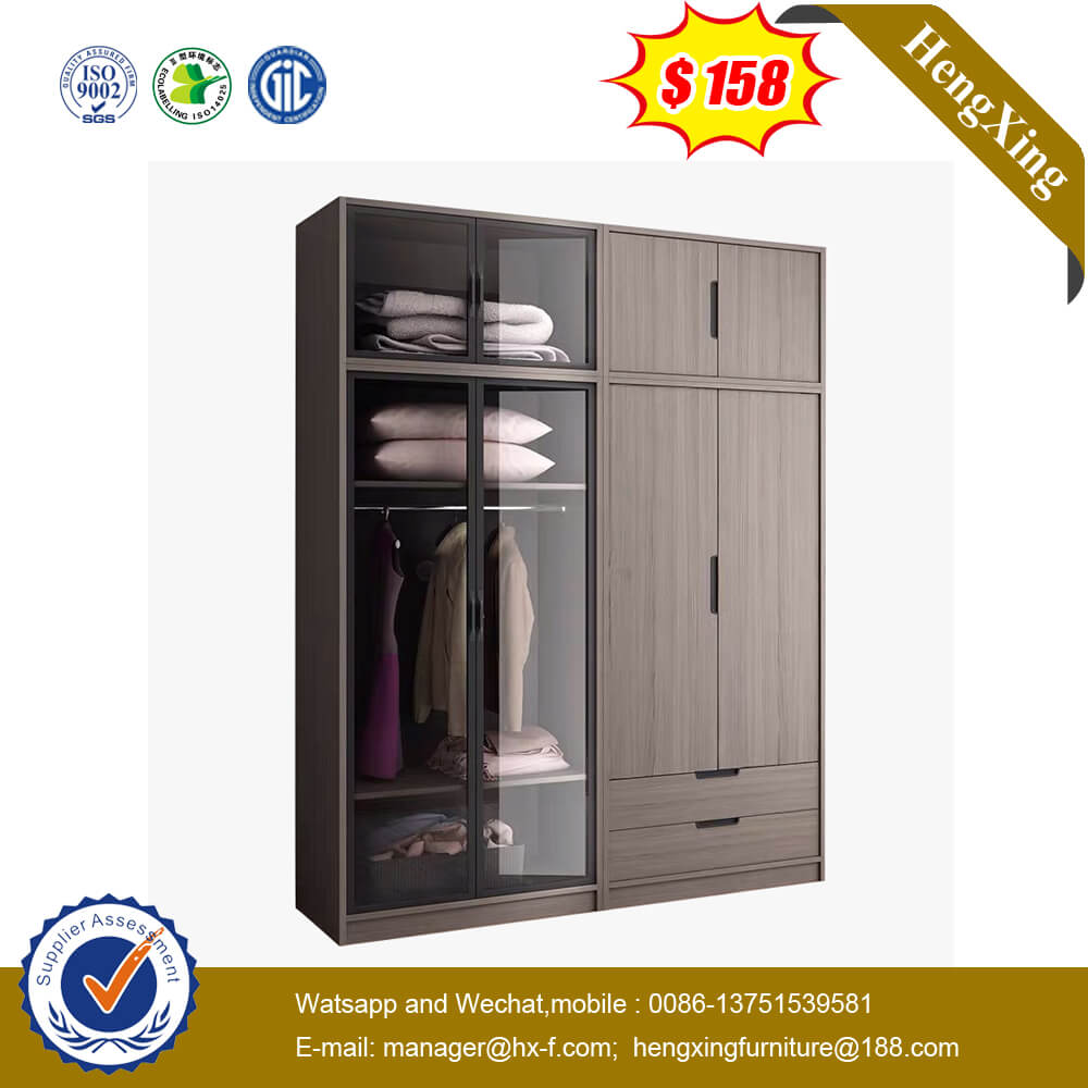 America Style Wardrobe 5-Door Melamine Cabinet For Bedroom Furniture
