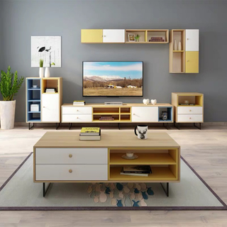 Hot Selling Custom Modern Simple Storage Drawer Design MDF Tv Stand Cabinet Units for Living Room Furniture