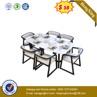 Cheap White Marble Wooden MDF Dining Table for Dining Room Furniture