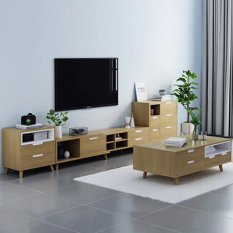Simple Design Modern Designer Nordic Style Wooden Tv Table Wooden Tv Stands