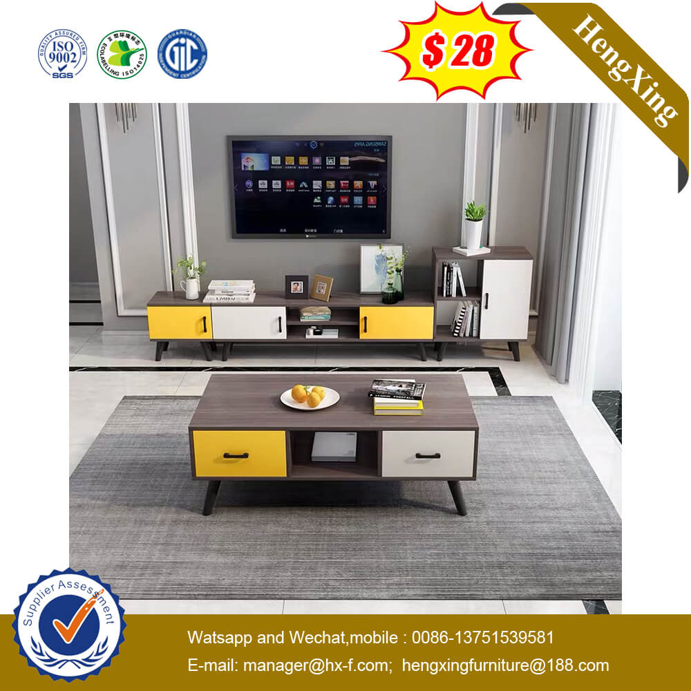 New living room combination set small apartment home TV cabinet tea table 