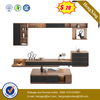 Modern MDF TV Stand Living Room Storage Cabinet with Side Table