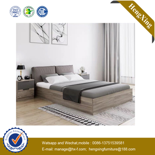 Chinese Modern Foam Mattress Side Table Wooden Home Bedroom Furniture Set Double King Bed