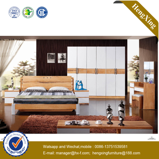 Modern Design Bedroom Wooden Furniture Nightstand Side Cabinets Wall Single King Bed
